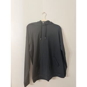 Grayson & Dunn hoodie men Large Golf Performance Pullover Black Pockets UPF flex